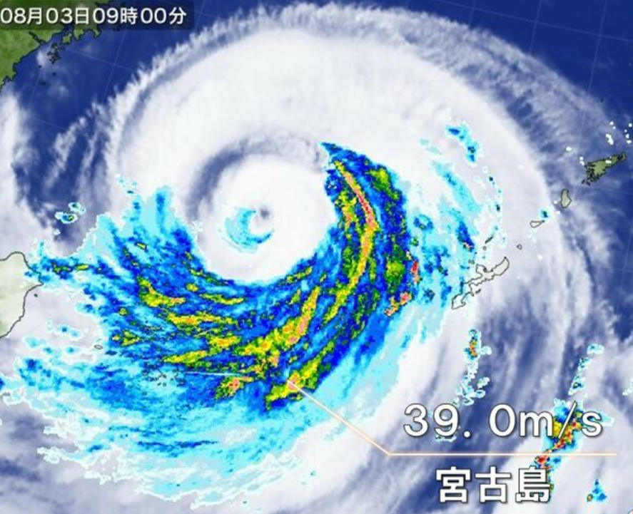 台風6号接近中　宮古島で最大瞬間風速39.0メートル　Uターンで影響が長引く恐れ